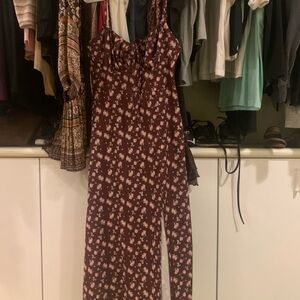 Floral Brown Dress